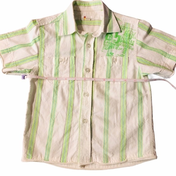 GIGGLES - BOYS SZ 2 SHORT SLEEVE BUTTON DOWN - Picture 3 of 10
